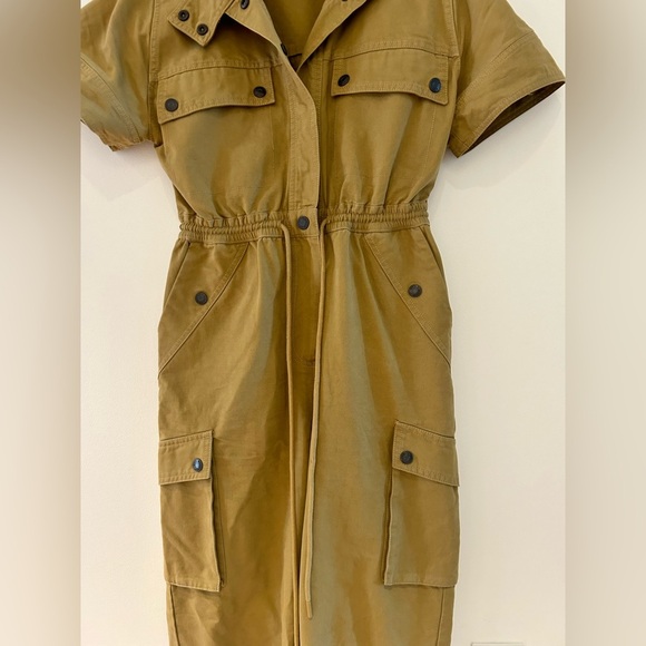 Shona Joy NERUDA UTILITY BOILER SUIT WHEAT Khaki Combat Utility Jumpsuit - Picture 8 of 16